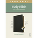 NLT Large Print Thinline Reference Bible, Filament Enabled Edition (Red Letter, Genuine Leather, Black, Indexed)