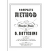 Complete Method for the Contre-Basse (Double Bass): Giovanni Bottesini