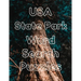 USA State Park Word Search Puzzles: 80 Large Print Pages, Fun for All Ages