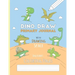 Dino Draw: Primary Journal K-2 Half Page Ruled with Dotted Middle Line and Picture Space - Grades K-2 - Cute Dino Draw Blue Paper