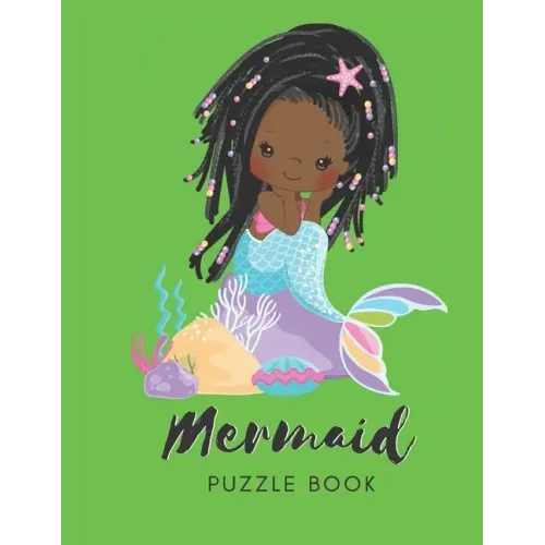 Mermaid Puzzle Book: Connect The Dots Puzzles - 30 Pages - Paperback - Made In USA - Size 8.5 x 11 - For Women
