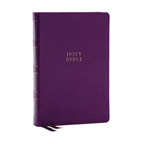 KJV Holy Bible: Compact Bible with 43,000 Center-Column Cross References, Purple Leathersoft, Red Letter, Comfort Print: King James Version