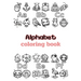 Alphabet coloring book: Children's coloring pages + word search puzzles