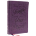 Nkjv, Giant Print Center-Column Reference Bible, Verse Art Cover Collection, Leathersoft, Purple, Red Letter, Comfort Print: Holy Bible, New King Jame