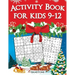 Activity Book for Kids 9-12: 200 Fun Sudoku Puzzles and Word Search for Kids with Solutions - Large Print - Christmas Edition