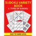Sudoku Variety Book 6 Types of Sudoku Easy to Hard Level: Sudoku Puzzle Book for Adults