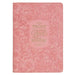 Christian Art Gifts Inspirational Zippered Journal, Those Who Trust in the Lord Wide Ruled Notebook, Isa. 40:31 Bible Verse, Coral Vegan Leather, 336