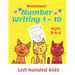 Preschool Number Writing 1 - 10, Left handed kids, Ages 3 4 5: Number tracing workbook, Number Writing Practice Book, Learning Activity Workbook For T