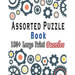 Assorted Puzzle Book: Puzzle Activity Book for Adults, 180+ Large Print Mixed Puzzles - Word search, Sudoku, Cryptograms, Word Scramble to I