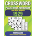 Crossword: You Were Born In 1929: Crossword Puzzles For Adults Specially For Senior Parents And Grandparents Who Were Born In 1929 To Enjoy Holiday