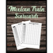 Mexican Train Scorecards: Scorecard Book Scorepad for Dominoes Tally Cards, Chicken Foot 8.5" x 11", 118 Pages