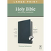 NLT Large Print Thinline Reference Bible, Filament Enabled Edition (Red Letter, Genuine Leather, Blue, Indexed)