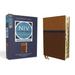 NIV Study Bible, Fully Revised Edition, Personal Size, Leathersoft, Brown/Blue, Red Letter, Thumb Indexed, Comfort Print