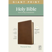 NLT Personal Size Giant Print Bible, Filament Enabled Edition (Red Letter, Leatherlike, Rustic Brown)