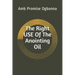The Right Use of The Anointing Oil