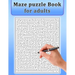 Maze Puzzle Book for Adults: Maze Puzzle Book for Adults &Teens with Solutions-Easy to Hard