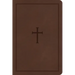 CSB Large Print Compact Reference Bible, Brown Leathertouch