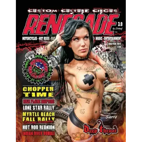 Renegade Magazine Issue 36: Renegade is a Kustom Kulture publication focusing on the Rat Rod/Hot Rod and Custom motorcycle cultures.