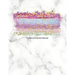 Composition Notebook: Marble and Glitter Decorative Design with Wide Rule Lines and Numbered Pages