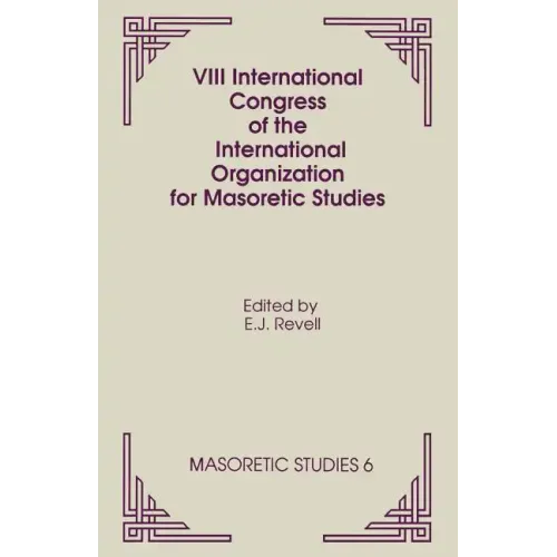 VIII International Congress of the International Organization for Masoretic Studies