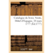 Catalogue de livres. Vente, Hôtel d'Espagne, 10 mars 1777