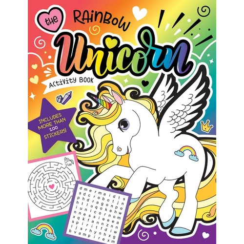 The Rainbow Unicorn Activity Book: Magical Games for Kids with Stickers!