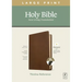 NLT Large Print Thinline Reference Bible, Filament Enabled Edition (Red Letter, Leatherlike, Rustic Brown, Indexed)
