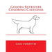 Golden Retriever Coloring Calendar