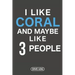 I Like Coral And Maybe Like 3 People: Dive Log for 100 Dives (6 x 9)