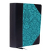 NKJV, Journal the Word Reference Bible, Imitation Leather, Blue, Red Letter Edition, Comfort Print: Let Scripture Explain Scripture. Reflect on What Y