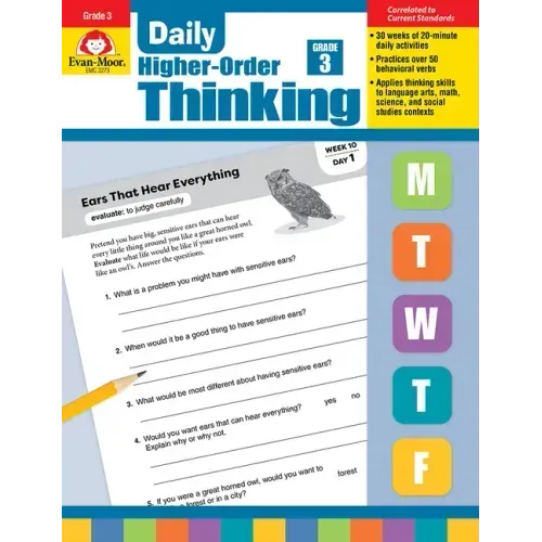 Daily Higher-Order Thinking, Grade 3 Teacher Edition