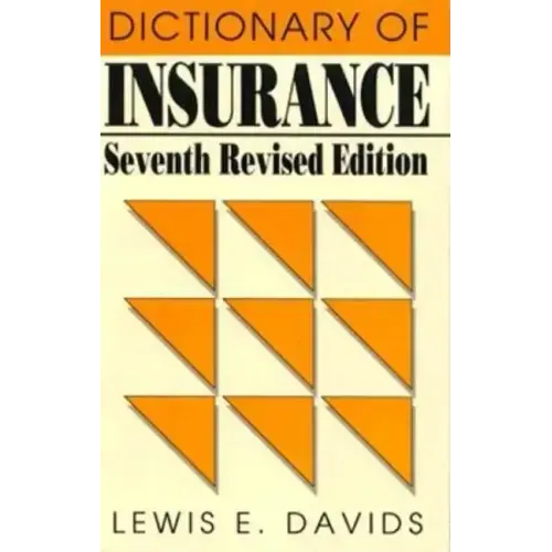 Dictionary of Insurance
