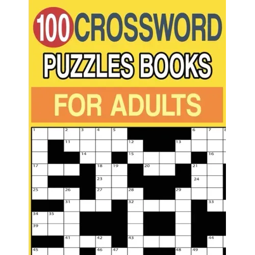 100 Crossword Puzzles Books for Adults: Crossword Puzzle Book for Adults and Seniors Large Print