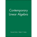 Student Solutions Manual to Accompany Contemporary Linear Algebra [With CDROM]