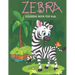 Zebra coloring book for kids: Kids coloring book with flower collection, stress remissive, and relaxation.