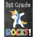 1st Grade Rocks!: Funny Back To School notebook, Gift For Girls and Boys,109 College Ruled Line Paper, Cute School Notebook, School Comp