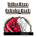 Tattoo Rose Coloring Book