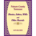 Putnam County, Tennessee Diaries, Letters, Wills and Other Records