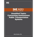 Unsettled Topics Concerning Autonomous Public Transportation Systems