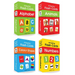 Amazing Flash Cards Set of 4 Boxes: Early Development of Preschool Toddler (220 Cards, Alphabet, Number, Animals, Colors and Shapes)
