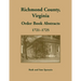 Richmond County, Virginia Order Book Abstracts, 1721-1722