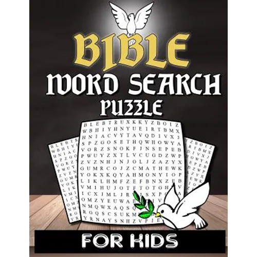 Bible Word Search For Kids: Christian Word Search Puzzle Book For Kids Adults And Senior With Inspirational Words - Bible Activity Book Crossword
