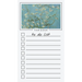 To Do List Notepad: Van Gogh Paintings, Checklist, Task Planner for Grocery Shopping, Planning, Organizing