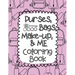 Purses, Bags, Make-up and Me Coloring Book