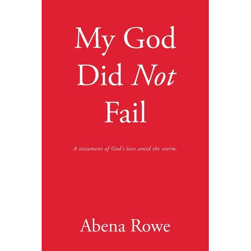 My God Did Not Fail: A testament of God's love amid the storm.