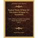 Poetical Works Of Beha-Ed-Din Zoheir Of Egypt V2, Translation: With A Metrical English Translation, Notes And Introduction (1877)