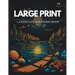 Large Print Landscape Coloring Book for Adults: Fun Relaxing Coloring Book For Adults
