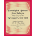 Genealogical Abstracts from Palmyra, Wayne County, New York, Newspapers 1810-1854