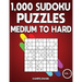 1,000 Sudoku Puzzles Medium to Hard: Big Sudoku Puzzle Book for Adults with Solutions (Vol. 1)