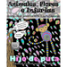 ANTIESTRES Libro De Colorear Para Adultos De Insultos E Improperios: Animales, Flores Y Injurias Con Fondo Negro